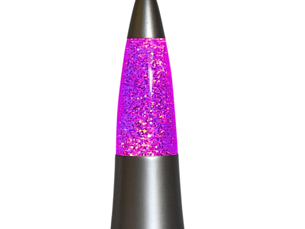 Shake and Shine Glitter Lamp – Silver
