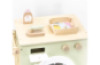 Laundry. Wooden activity corner