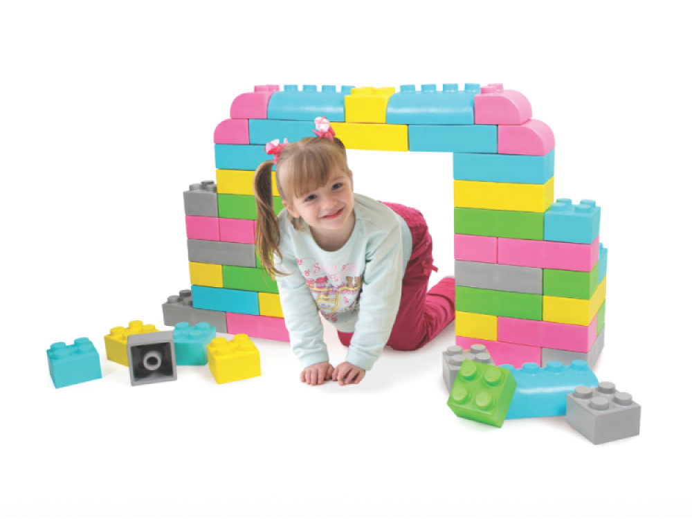 Wise Big Block Set Pastel Colours (42 Pieces)