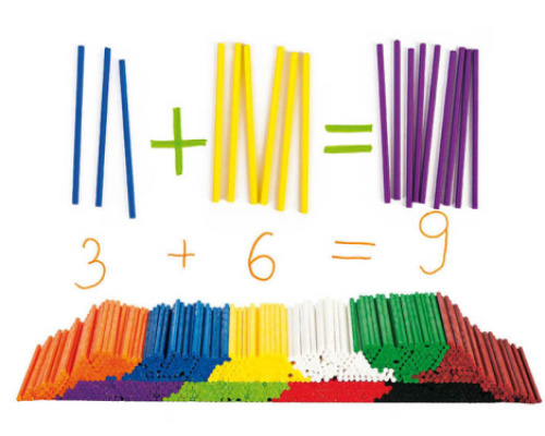 MATH counters & Worksheets Long sticks for counting