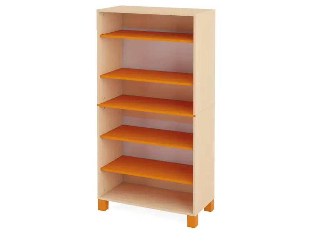 Tall cabinet with shelves. Orange. Fresh Collection