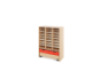 Storage Unit X with compartments + container - Red