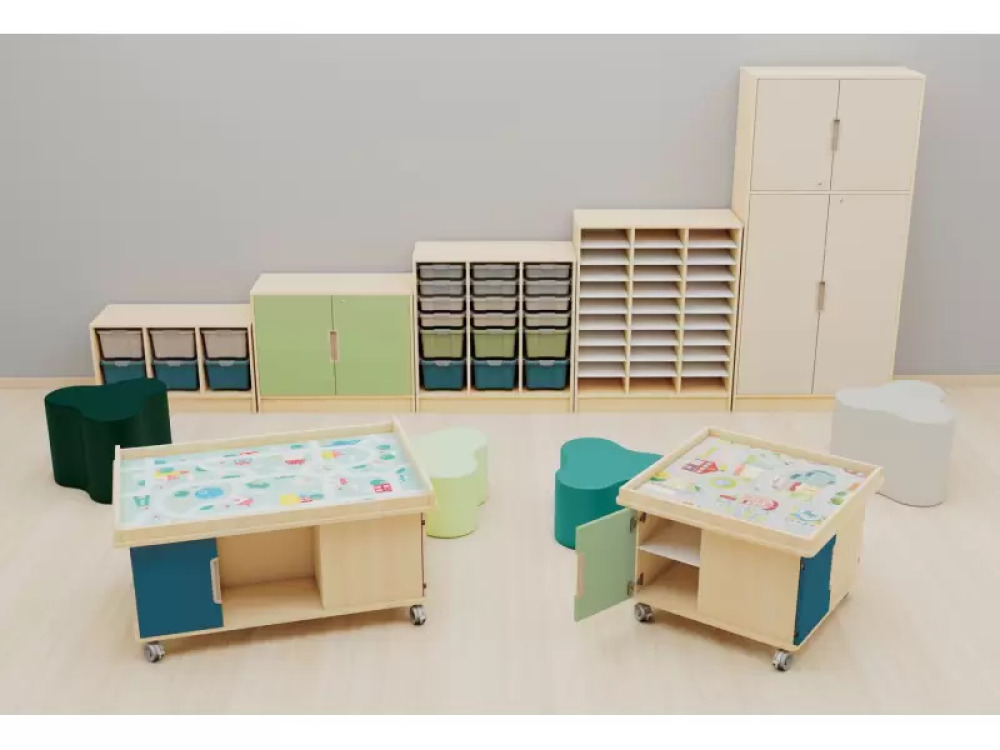 Doors and shelves for treasure island - Brick