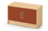 Storage Unit 92 with shelves and doors and lock - Brick - S
