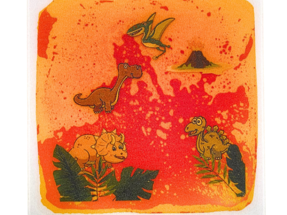 Animal Themed Liquid Floor Sensory Tiles Set of 4 30cm Visual and Tactile Exploration