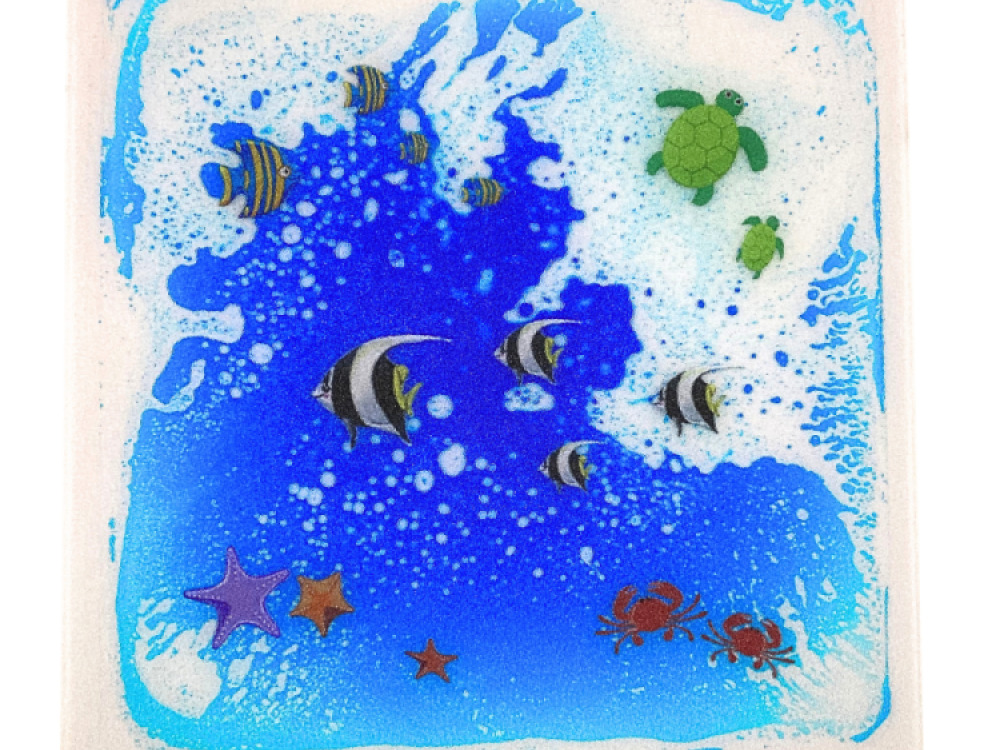 Animal Themed Liquid Floor Sensory Tiles Set of 4 30cm Visual and Tactile Exploration