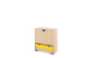Storage Unit L with shelves + doors & container - Beech