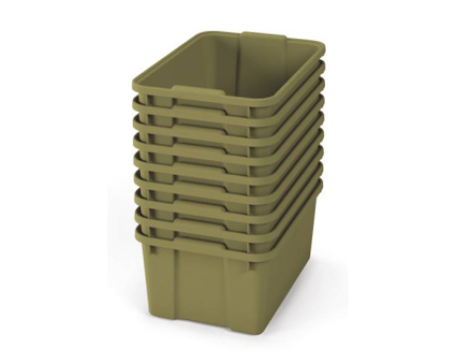 Big plastic containers - eco light green - 09