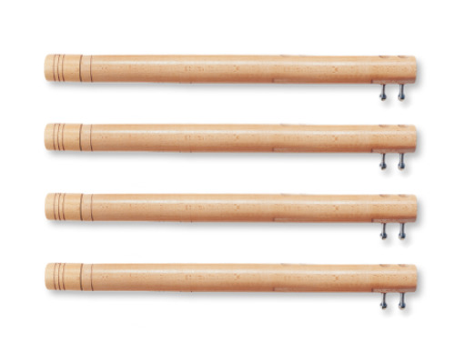 Wooden legs 3-4. Set of 4.