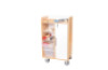 Mobile cabinet with a desk