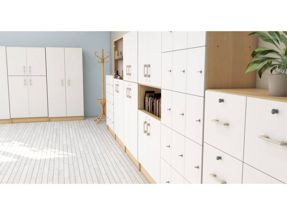 Prima 15-locker cabinet Birch