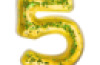 Squidgy Sparkly Numbers 10 Pack Sensory Gel Shapes, Glitter & Colourful Liquid, Squidgy Jelly Fidgeting Toy