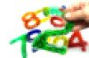 Squidgy Sparkly Numbers 10 Pack Sensory Gel Shapes, Glitter & Colourful Liquid, Squidgy Jelly Fidgeting Toy