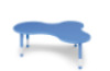 Butterfly table island blue