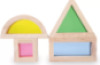 Wooden blocks with windows and fillings