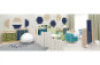 Tall acoustic screen - Navy
