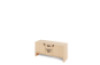 Storage Unit S with shelves and doors + deep cardboard trays - Eko