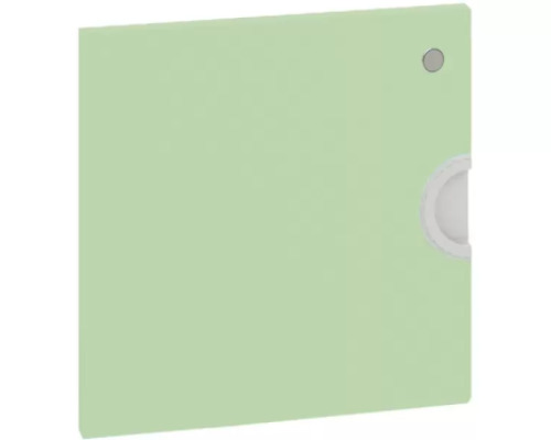 Cubo desk low doors with lock - sage