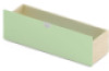 Cubo collection. Wide wheeled container - sage