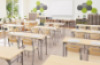 Classic school double desk size 4