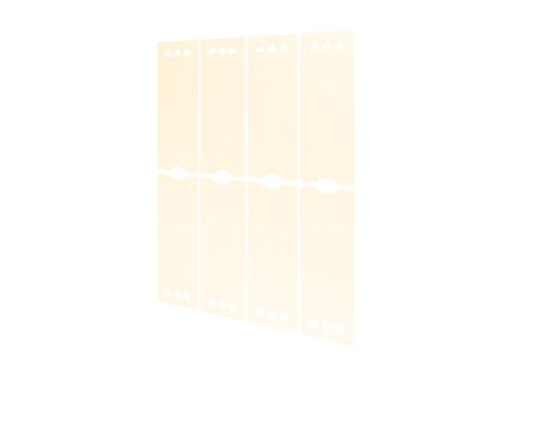 The door to the cloakroom. Creamy. Pastel Collection