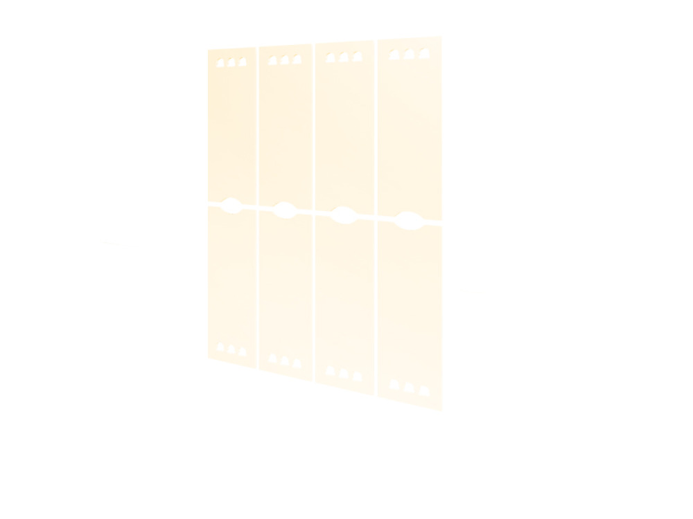 The door to the cloakroom. Creamy. Pastel Collection