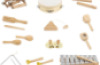 Musical panel. Wall-mounted board with musical instruments