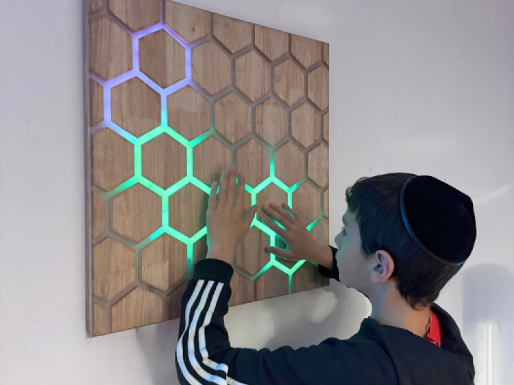 Touch Interactive Honeycomb Panel, Wall Mounted