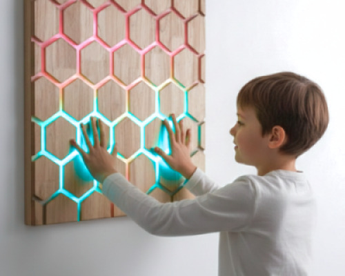 Touch Interactive Honeycomb Panel, Wall Mounted