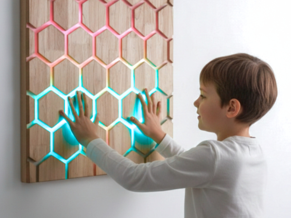 Touch Interactive Honeycomb Panel, Wall Mounted