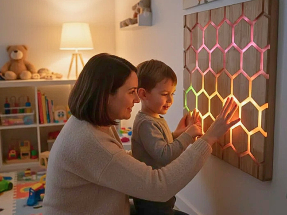 Touch Interactive Honeycomb Panel, Wall Mounted