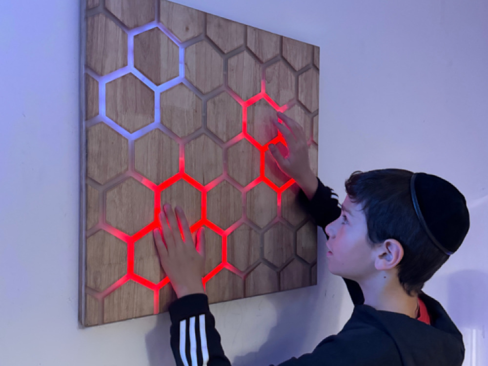 Touch Interactive Honeycomb Panel, Wall Mounted