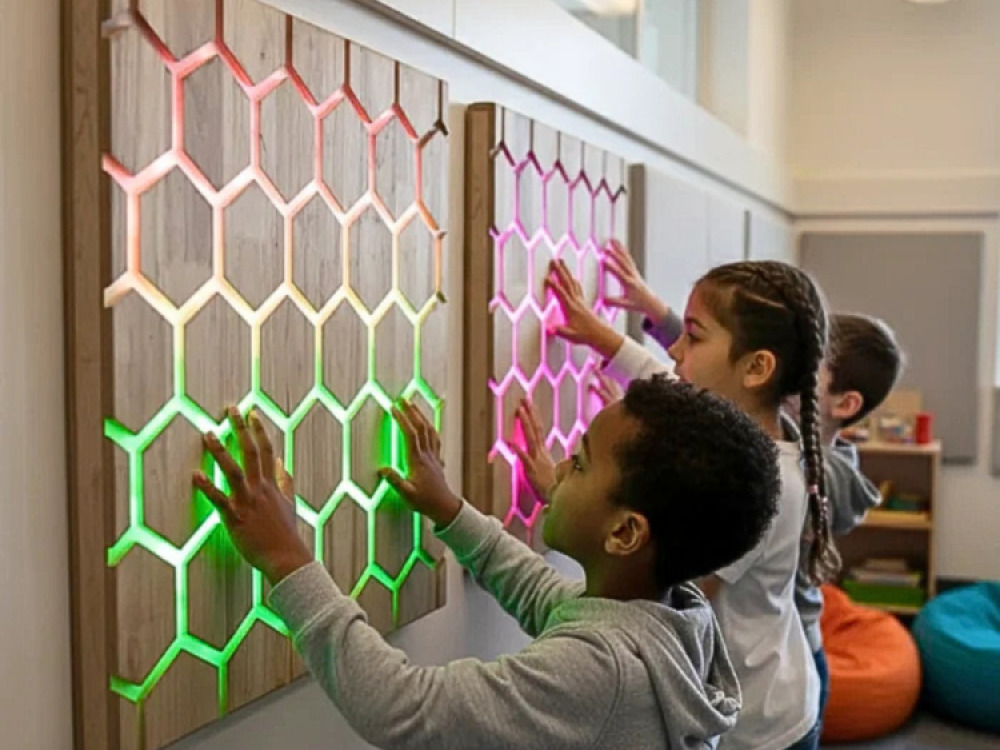 Touch Interactive Honeycomb Panel, Wall Mounted