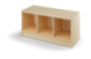 Cubo small cabinet 3 for plastic containers. Birch