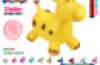 Gold Giraffe Hopper Inflatable Bouncy Ride-On Toy  By HappyHopperz