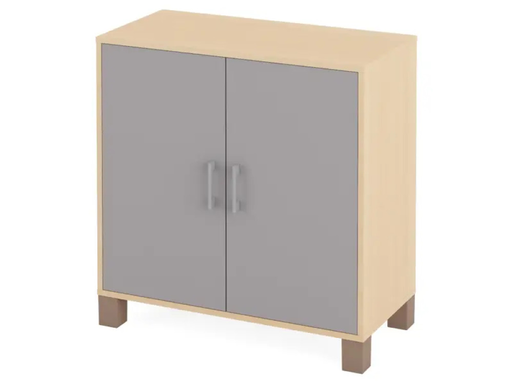 Large cabinet with shelves and doors. Grey. Fresh Collection