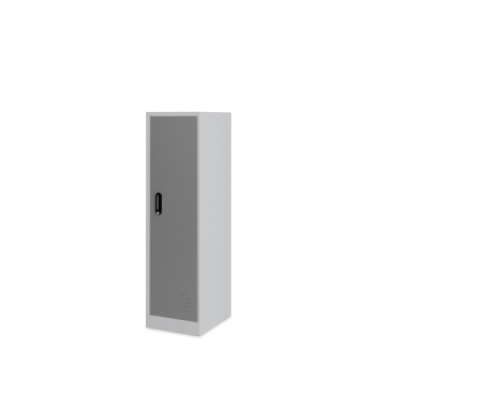 Add-on for low 4-person metal cloakroom - grey