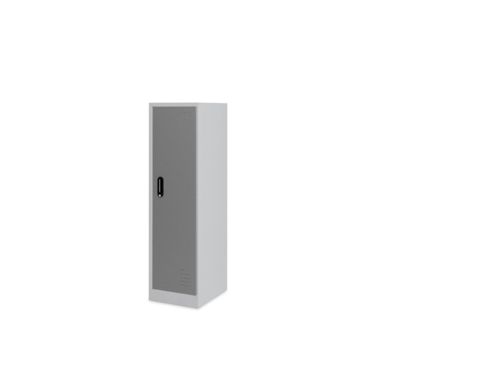 Add-on for low 4-person metal cloakroom - grey