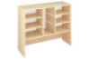 Storage Unit L with shelves for trays and containers - Beech