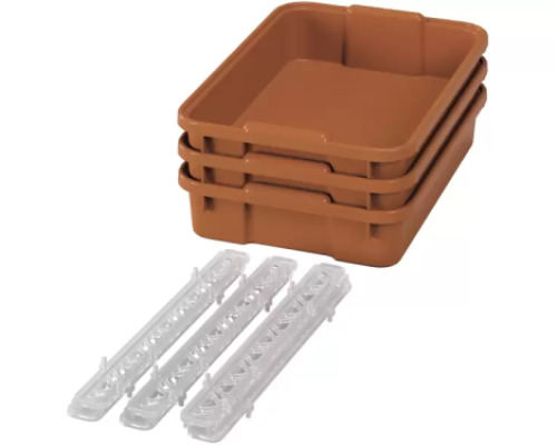 Small plastic containers with runners - eco sienna - 03