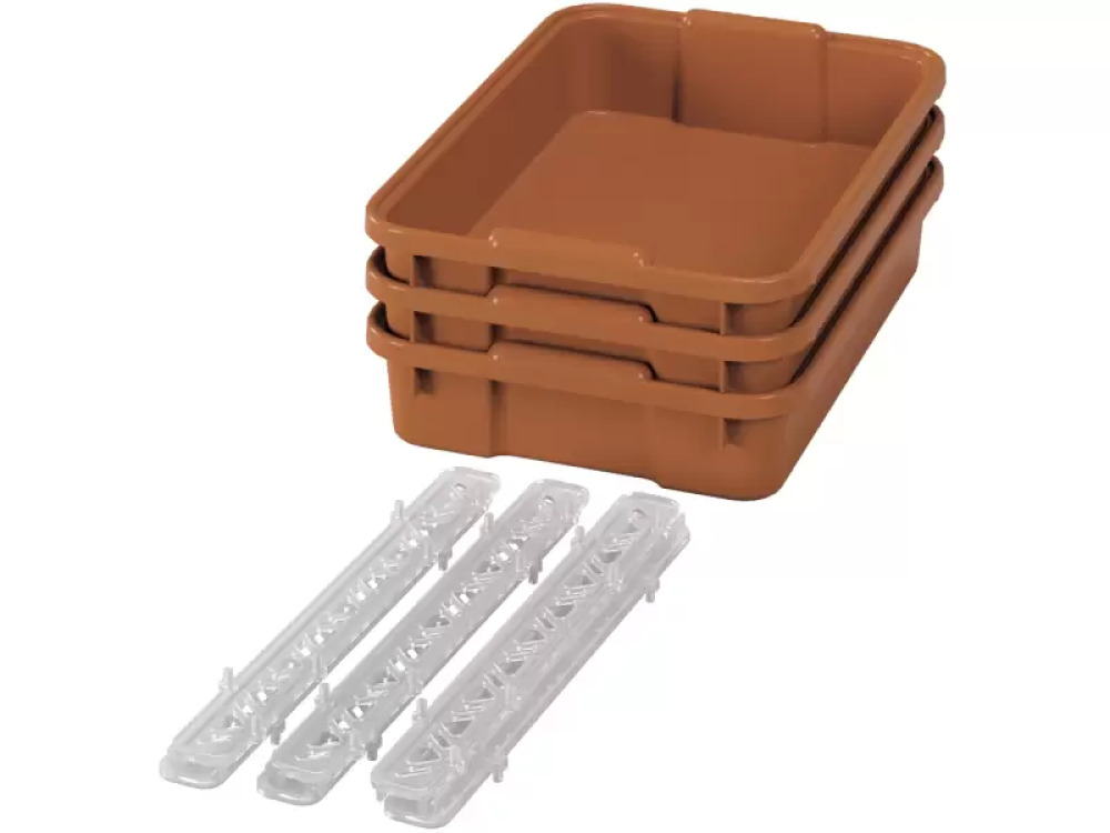 Small plastic containers with runners - eco sienna - 03