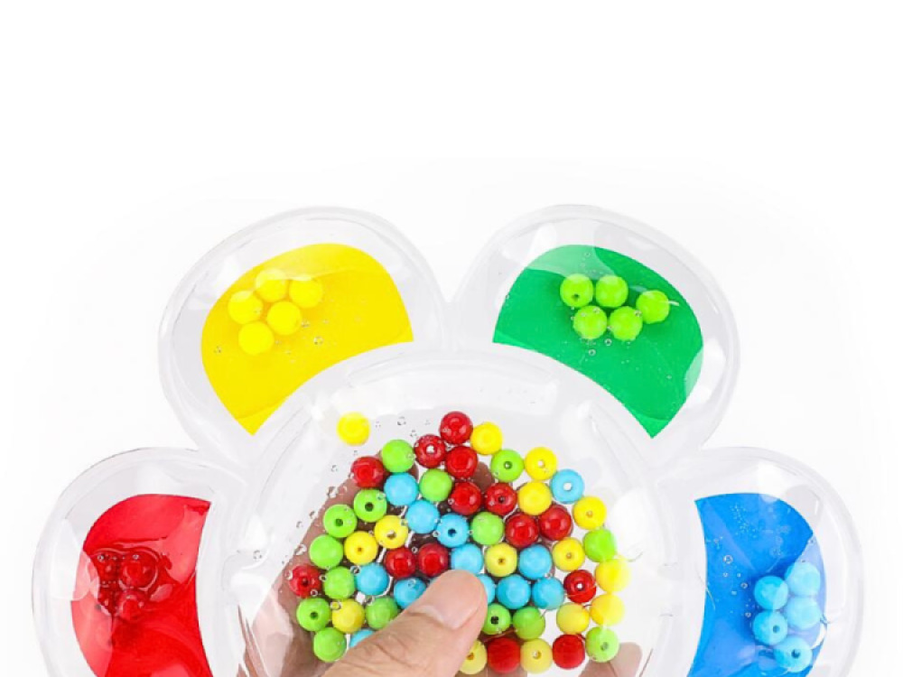 FLOWER BEAD MATCHING FIDGET PUZZLE