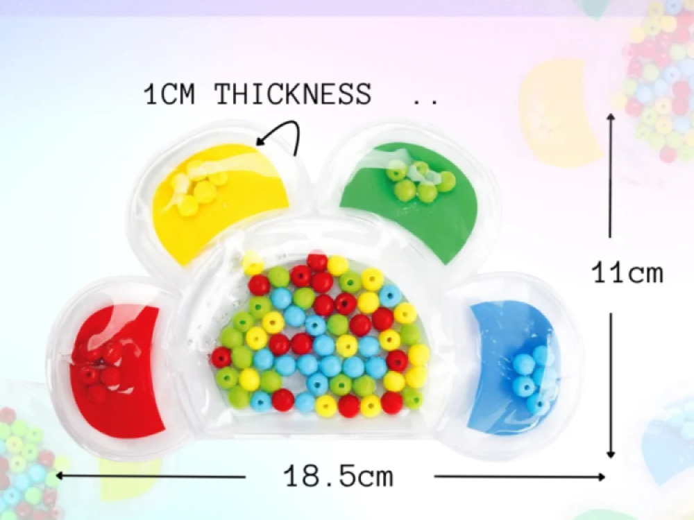 FLOWER BEAD MATCHING FIDGET PUZZLE