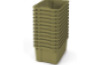Big plastic containers - eco light green - 12