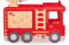 Fire truck. Manipulative play corner