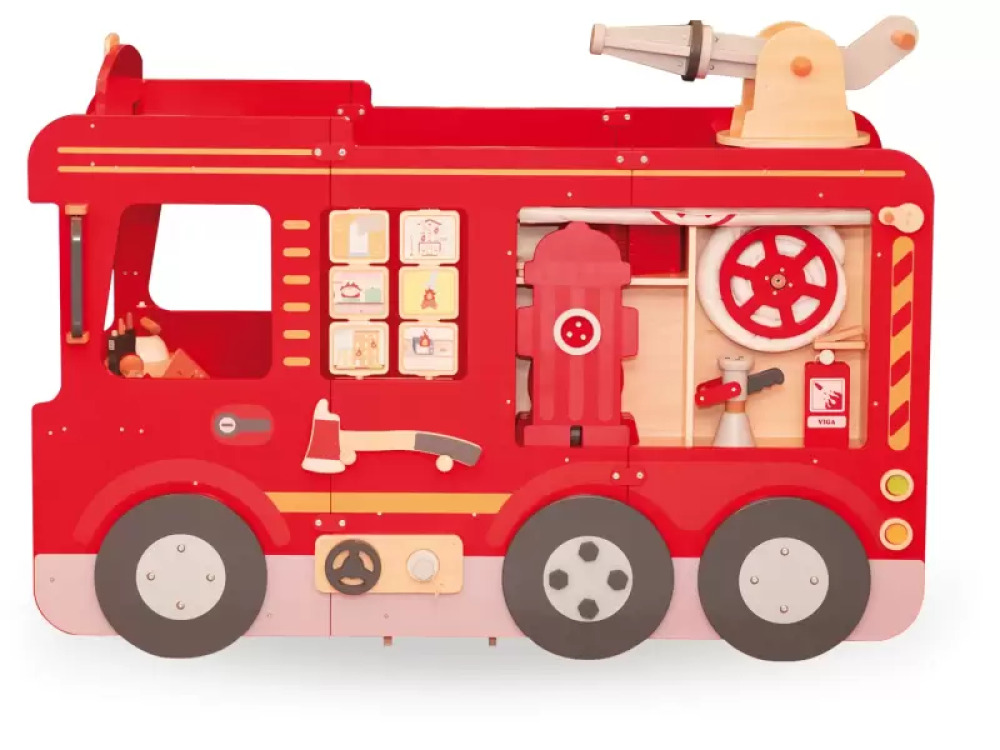 Fire truck. Manipulative play corner