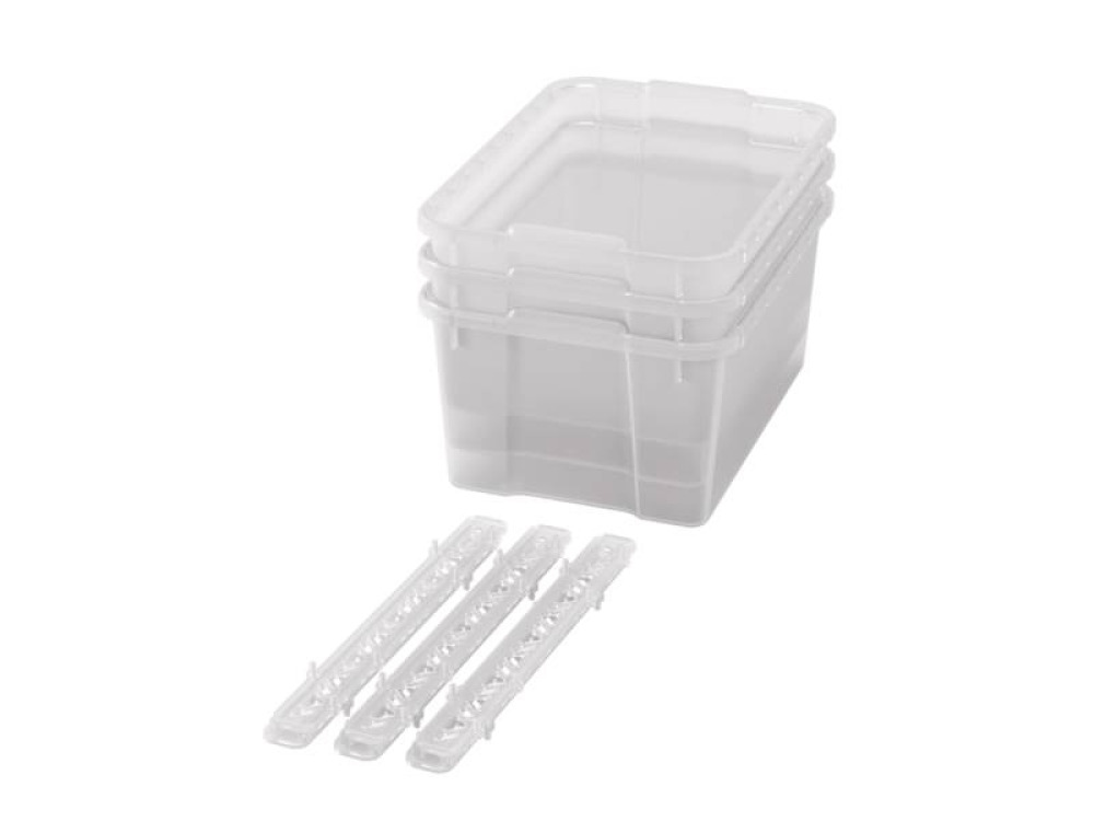 Big plastic containers with runners - Transparent - 03
