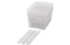 Big plastic containers with runners - Transparent - 03
