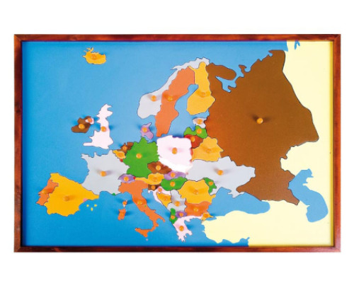 The puzzle map of Europe