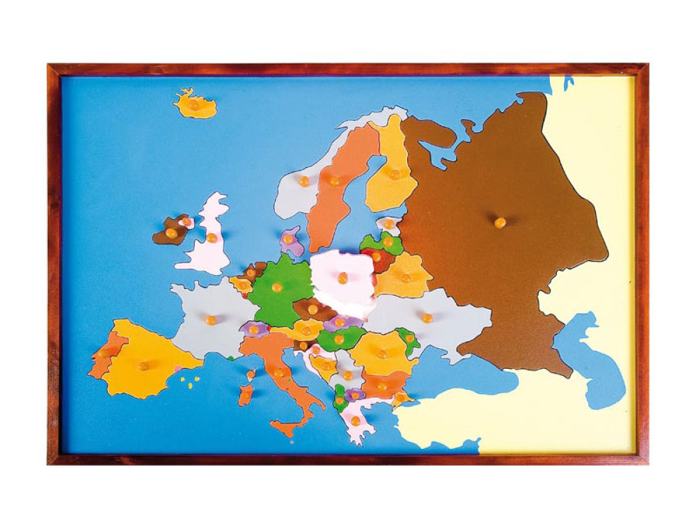 The puzzle map of Europe